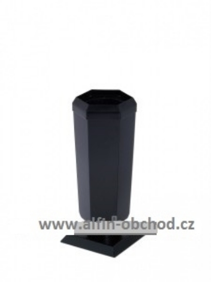 Obrázek Váza na postavení kónická malá černá